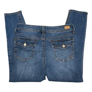 Seven7 Starlette Crop Jeans Women’s Size 14 High Rise Blue Stretch Denim Pants